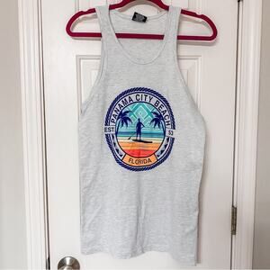 SUNSATIONS • PCB Panama City Beach Florida Gray Tropical Tank Top